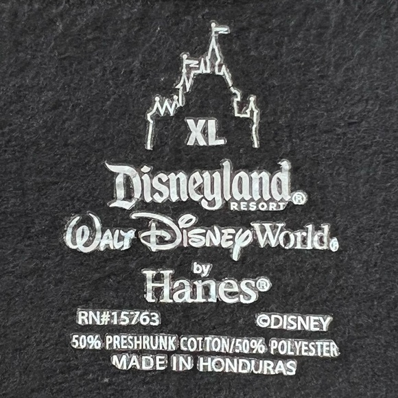 Disney Parks Hoodie DCA World of Color Zip Up Hooded Sweatshirt Black Junior XL - Picture 9 of 14